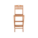 Emmett Natural Teak Indoor/Outdoor Folding Bar Stool - 30"