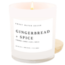 Gingerbread and Spice Soy Candle - White Jar - 11 oz