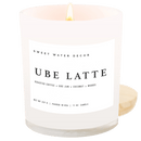 Ube Latte Soy Candle - White Jar - 11 oz