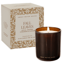 Fall Leaves Soy Candle - Boxed Amber Tinted Glass Jar - 12 oz