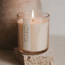 French Press Soy Candle - Tinted Glass Jar - 12 oz (Fresh Coffee)