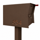 Retrobox Locking Package Dropbox in TEXTURED COCONUT - Modern Mailbox