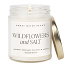 Wildflowers and Salt Soy Candle - Clear Jar - 9 oz