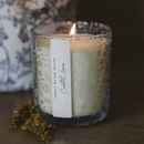 Coastal Lemon Soy Candle - Blue Tinted Glass Jar - 12 oz