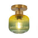 6 Inch Bard 1-Light Semi-Flush Mount Ceiling Light