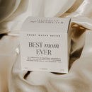 Best Mom Ever Soy Candle - Ribbed Glass Jar with Box - 12 oz (Wildflowers and Salt)