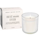 Best Mom Ever Soy Candle - Ribbed Glass Jar with Box - 12 oz (Wildflowers and Salt)