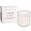 Cheers To You Soy Candle - Ribbed Glass Jar with Box - 12 oz