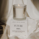 Future Mrs. Soy Candle - Ribbed Glass Jar with Box - 12 oz