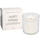 Happy Birthday Soy Candle - Ribbed Glass Jar with Box - 12 oz