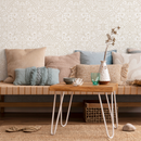 Mandala Wallpaper with an Intricate Arabian Motif in Beige - C368