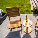 Naples Natural Teak Outdoor Patio Folding Chair