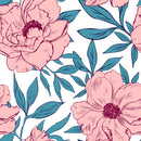 Elegant Large Flowers Wallpaper Vogue