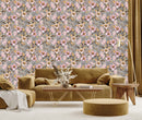 Voguish Pink Flowers Wallpaper Vogue Select