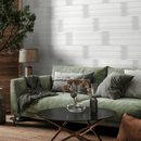 Abstract Wallpaper with Horizontal Brush Strokes in Light Gray - C685