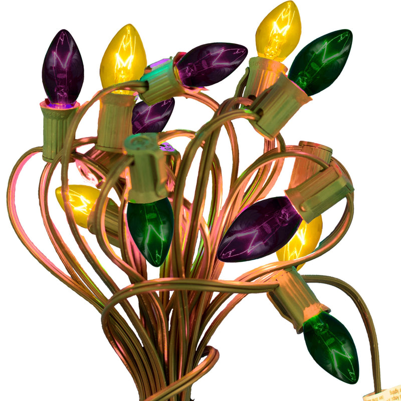 Mardi Gras Light Bulbs