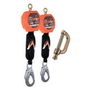 Dual Pygmy 11 ft Pygmy Hog Self Retracting Lifeline With Snap/Peri/Rebar Hooks