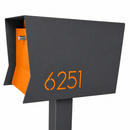 Retrobox-2.0 in TEXTURED GRAY METALLIC - Modern Mailbox