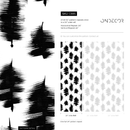 Abstract Wallpaper with Expressive Brushstrokes in Black and White - C885