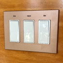 CleanPlate Wall Plate in Copper for Rocker Switches