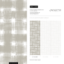 Checkered Wallpaper with a Rustic Motif in Sage and Off-White - C978