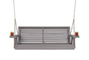 Amish Casual 4 Foot Roll Back Porch Swing in Grey Stain
