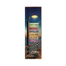 Sunset Beach Night Pier Directional | Real Wood Art Print