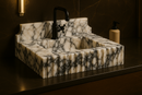 Luxury Calacatta Viola Marble Sink – Bold Italian Stone Design