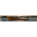 Crystal Lake Sunset Boat | Wall Art Print on Real Wood