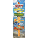 Michigan Water Ski Directional | Wall Art Print on Real Wood
