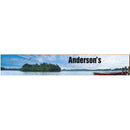 Crystal Lake Anderson's Red Canoe Docked | Wall Art Print on Real Wood