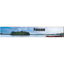 Crystal Lake Fensom Red Canoe Docked | Wall Art Print on Real Wood