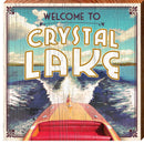 Welcome to Crystal Lake Vintage Boat | Wall Art Print on Real Wood