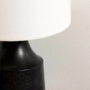 Canayan Black and Natural Resin Table Lamp
