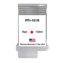 U.S. Remanufactured for Canon PFI-101R 130ml Red Ink Cartridge