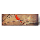 Vintage Cardinals | Wall Art Print on Real Wood
