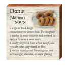 Donut Definition | Wall Art Print on Real Wood