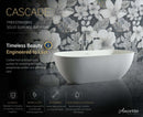 Cascade 59” Freestanding Solid Surface Bathtub