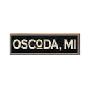 Oscoda, Michigan Sign | Real Wood Art Print