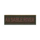 Au Sable River Sign | Real Wood Art Print