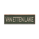 Van Etten Lake Sign | Real Wood Art Print