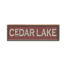 Cedar Lake Sign | Real Wood Art Print