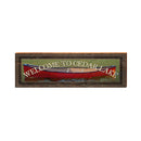 Welcome to Cedar Lake Sign | Real Wood Art Print