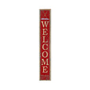 Windham, New York Crossed Skis Welcome Wooden Sign | Wall Art Print on Real Wood