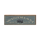 Windham, New York Black Bear Latitude Longitude Sign | Wall Art Print on Real Wood