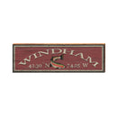 Windham, New York Trout Latitude Longitude Sign | Wall Art Print on Real Wood