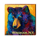 Windham, New York Black Bear Sign | Wall Art Print on Real Wood
