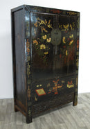 Birds and Flower Antique Chinese Cabinet