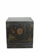 Mid 19 Century Hand Painted Antique Chinese Cabinet