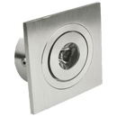 CB06 Dimmable Recessed Square Cast Aluminum LED Puck Light Cabinet Downlighting